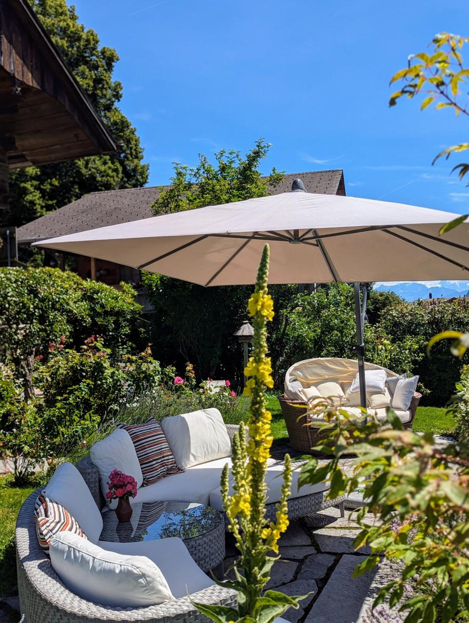Swiss Mountain-Valley View Lodge Erlenbach im Simmental Bagian luar foto