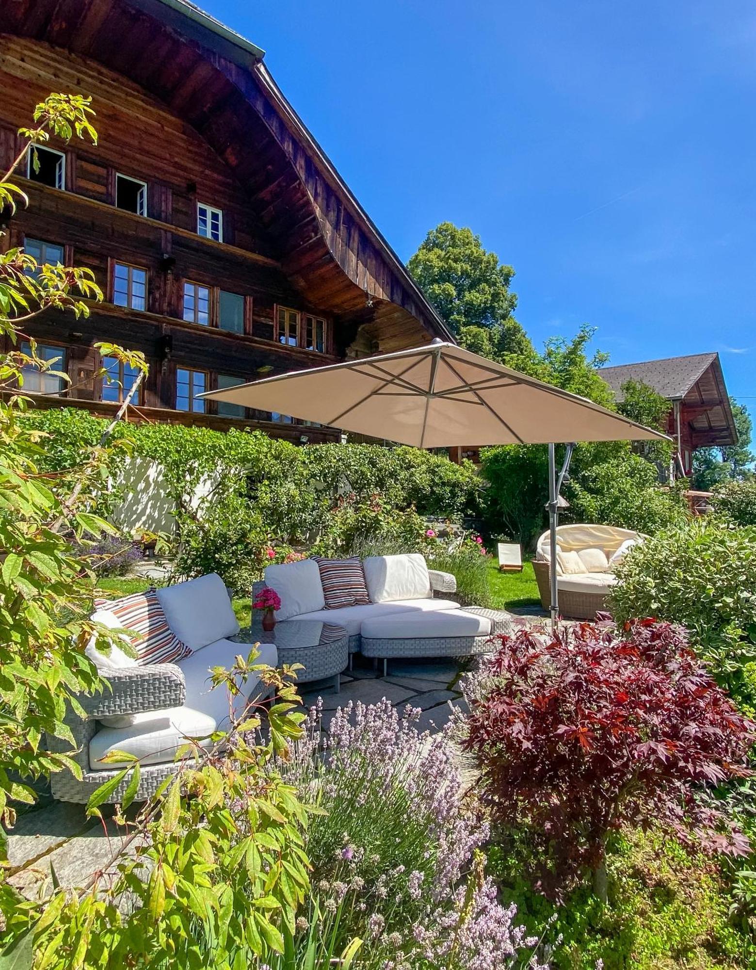 Swiss Mountain-Valley View Lodge Erlenbach im Simmental Bagian luar foto