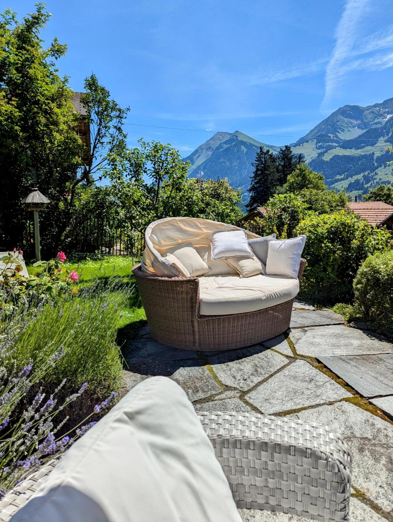 Swiss Mountain-Valley View Lodge Erlenbach im Simmental Bagian luar foto