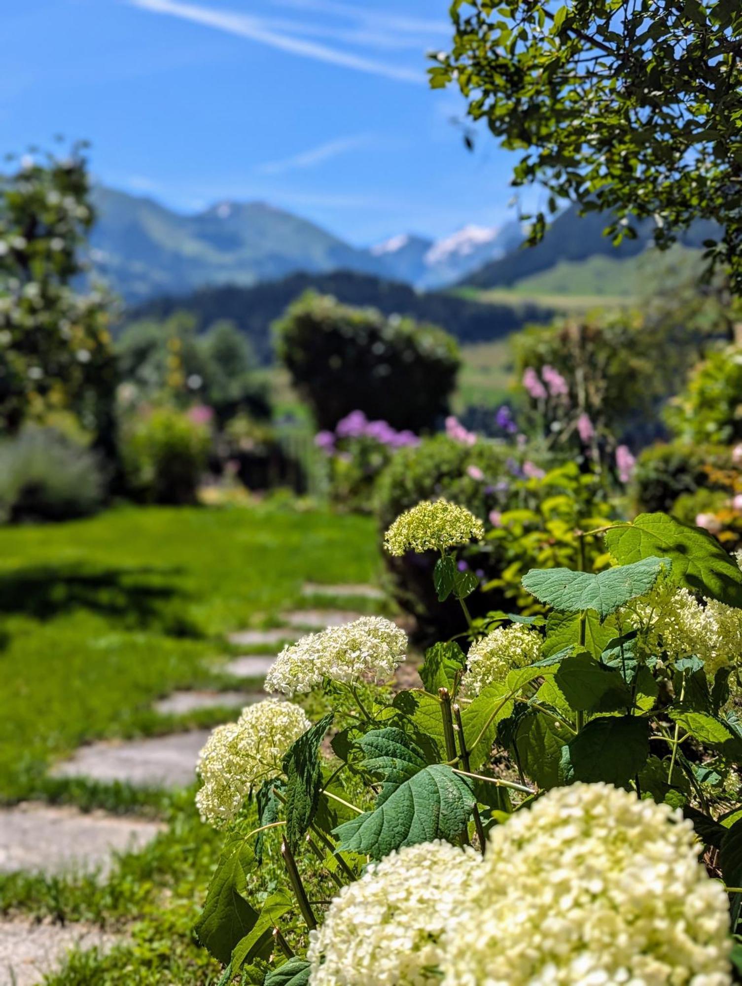 Swiss Mountain-Valley View Lodge Erlenbach im Simmental Bagian luar foto