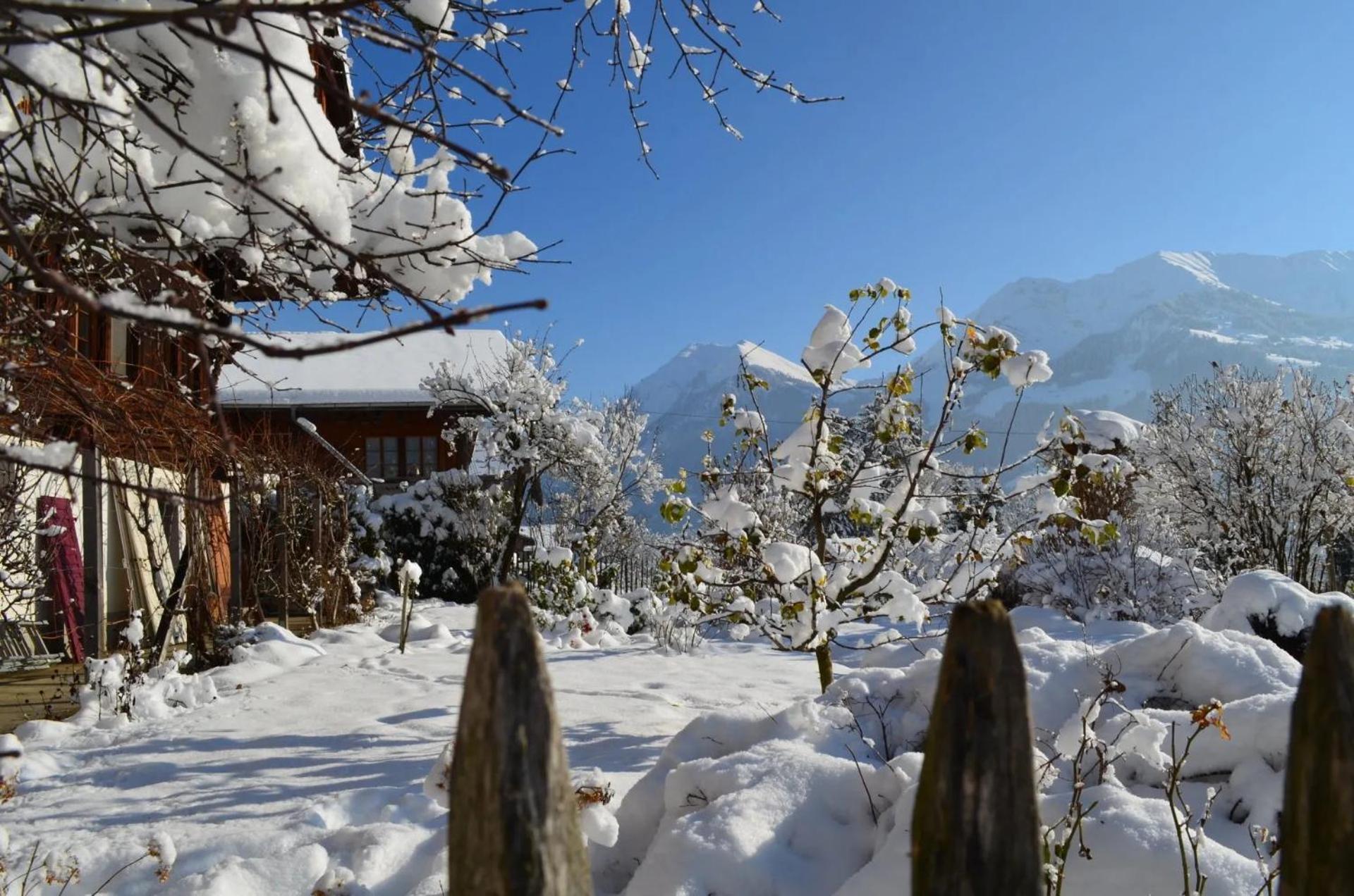 Swiss Mountain-Valley View Lodge Erlenbach im Simmental Bagian luar foto