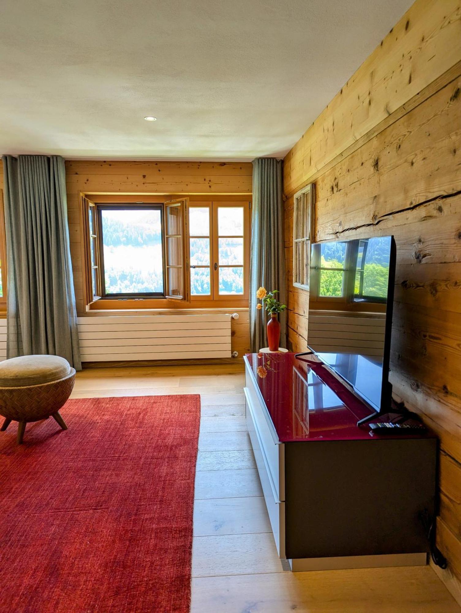 Swiss Mountain-Valley View Lodge Erlenbach im Simmental Bagian luar foto